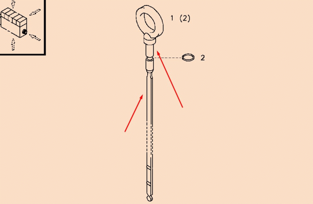 0118 2695 Dipstick / 0118 2694, 01182695 TCD2012 L06 2V, BF6M2012C 2012 ...