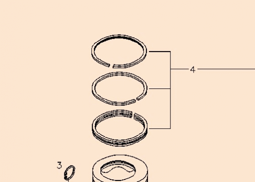 0450 1092 Set of piston rings